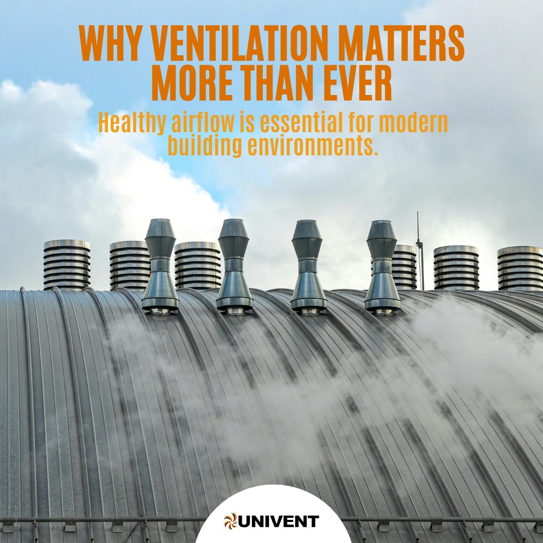 Ventilation plays a critical role in maintaining healthy and comfortable indoor spaces.

Poor airflow can lead to increased humidity, reduced air quality and uncomfortable indoor conditions — particularly in high-occupancy environments such as schools, offices and commercial buildings.

A well-designed ventilation system helps to:

- Maintain consistent airflow
- Improve indoor air quality
- Support energy efficiency
- Enhance occupant comfort

At Univent, we design systems that keep buildings performing at their best.

Contact our team to discuss the right ventilation approach for your project. Link in bio!

#IndoorAirQuality #VentilationDesign #HVACSystems #BuildingServices #ConstructionUK #HealthyBuildings #EngineeringSolutions #Univent
