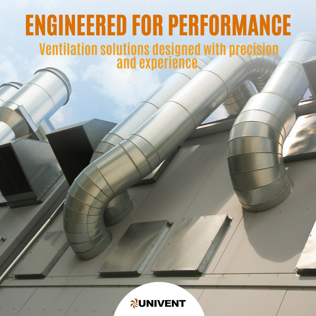 Every ventilation system must perform reliably - day after day.

That’s why Univent focuses on engineering solutions that combine durability, efficiency and practical installation. From initial design through to manufacturing and system integration, our team works closely with contractors and consultants to ensure every solution delivers the airflow performance a building requires.

Because effective ventilation isn’t just about equipment - it’s about the expertise behind it.

Speak with our engineers about your project requirements. Link in bio!

#EngineeringExcellence #VentilationExperts #BuildingServices #HVACEngineering #ConstructionIndustry #MechanicalVentilation #Univent