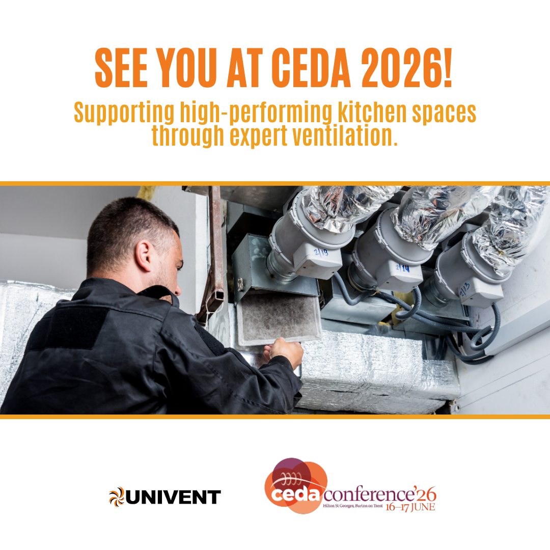 Will you be at the CEDA Conference this June?

The conference is a vital hub for design, build, and engineering professionals seeking to elevate industry standards. At Univent, we believe that high-performing kitchen spaces depend on smart, compliant ventilation.

Stop by and talk to our team about how we can support your next commercial environment with tailored solutions.

Learn more about the event: https://ceda.co.uk/conference2026/

#CEDA2026 #CommercialKitchens #VentilationSolutions #HVACUK #Univent